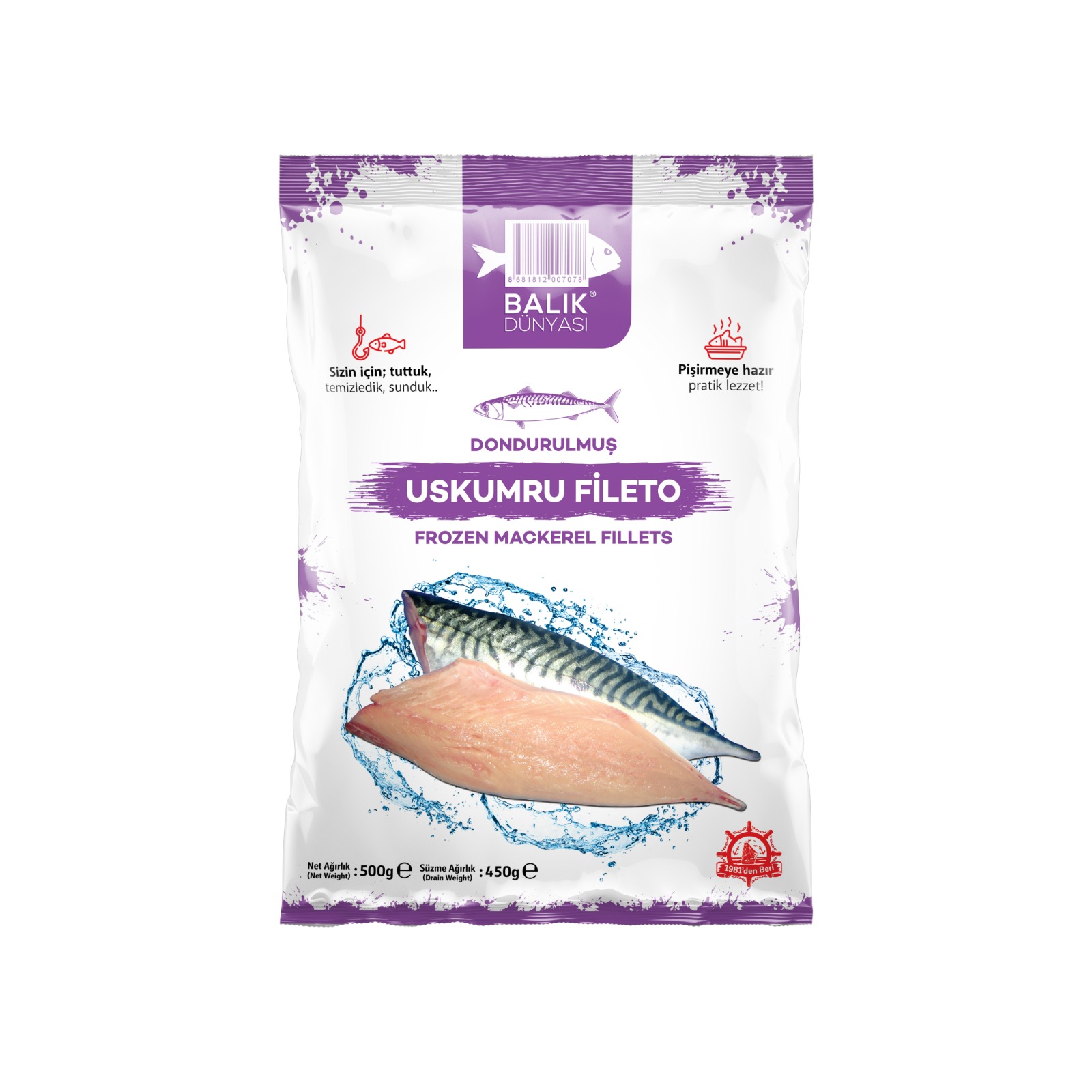 USKUMRU FİLETO 500 GR